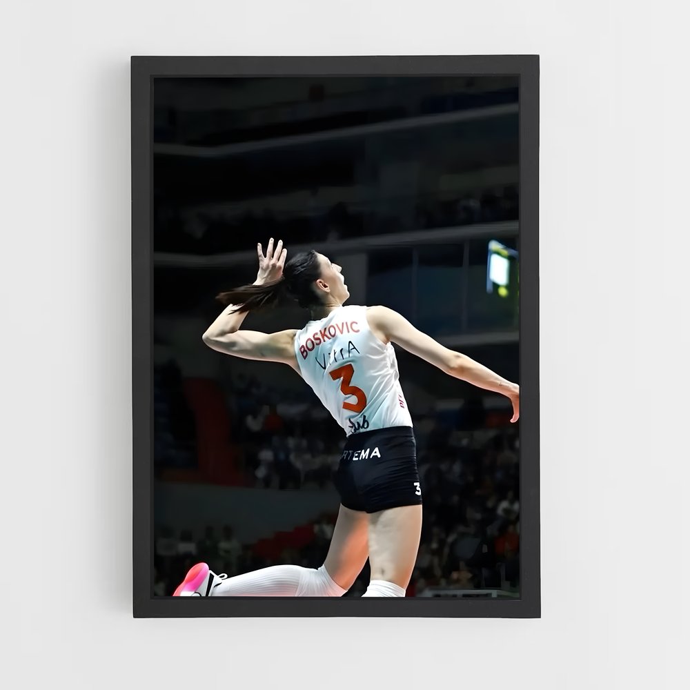 Poster Tijana boskovic euphorique – affiche Volleyball (vue 2)
